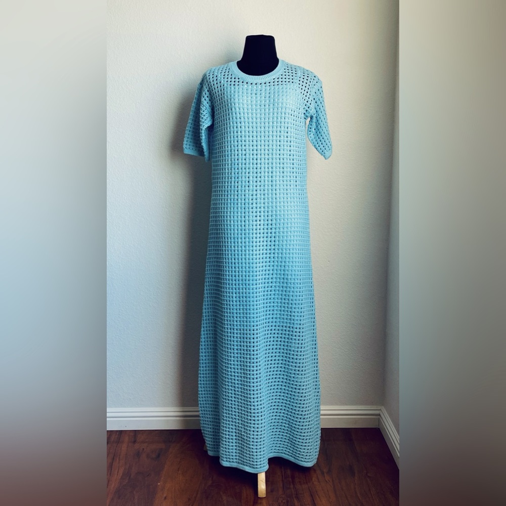 The Drop Miles Crochet maxi dress